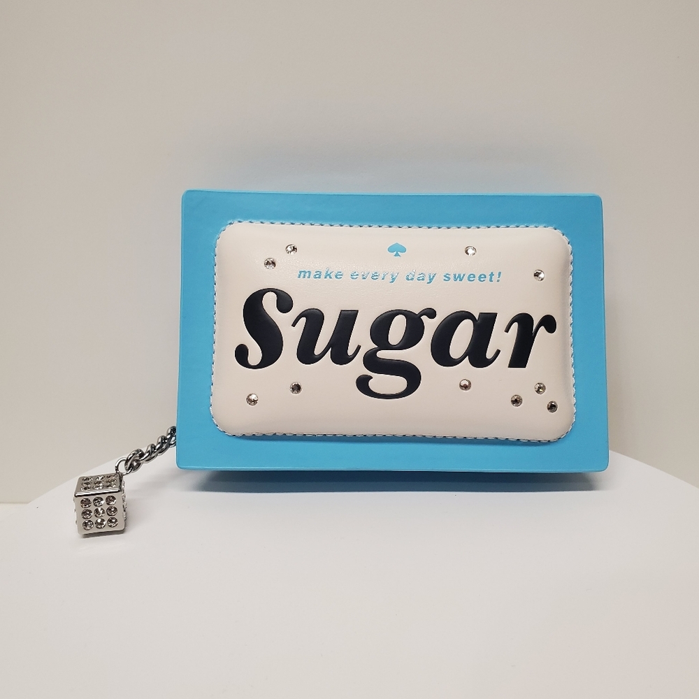 Kate Spade 💙 Coffee Break 3D Sugar Packet Small Card Holder Or Coin Bag